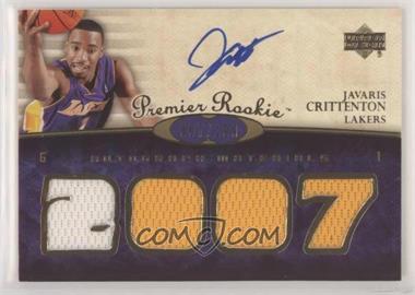 2007-08 UD Premier - [Base] #113 - Premier Rookie Autograph Materials - Javaris Crittenton /199 [EX to NM]