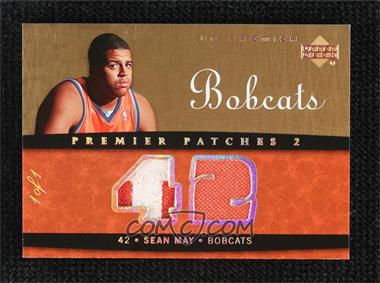 2007-08 UD Premier - Premier Patches 2 - Gold Spectrum #PR1-SM - Sean May /1