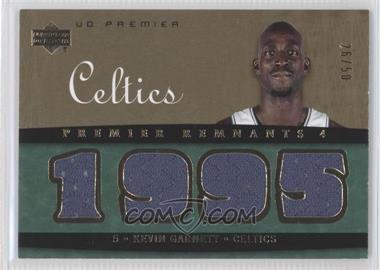 2007-08 UD Premier - Premier Remnants 4 - Gold #PR2-KG - Kevin Garnett /50