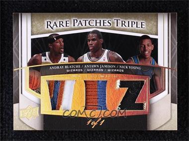 2007-08 UD Premier - Rare Patches Triple - Gold Spectrum #RP3-JBY - Andray Blatche, Antawn Jamison, Nick Young /1