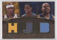 Al Harrington, Antawn Jamison, Carlos Boozer #/50