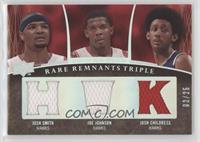 Joe Johnson, Josh Smith, Josh Childress [EX to NM] #/25