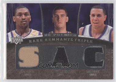 2007-08 UD Premier - Rare Remnants Triple #RR3-BAH - Ron Artest, Spencer Hawes, Mike Bibby /99