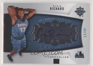 2007-08 Ultimate Collection - [Base] #134 - Ultimate Rookie Signatures - Chris Richard /99