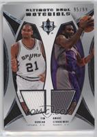 Tim Duncan, Amare Stoudemire #/99