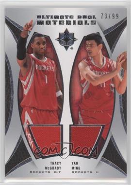 2007-08 Ultimate Collection - Ultimate Dual Materials #DUM-MM - Tracy McGrady, Yao Ming /99