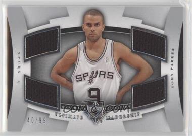 2007-08 Ultimate Collection - Ultimate Leadership #UL-TP - Tony Parker /99