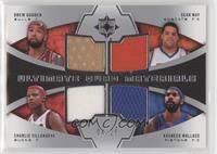 Sean May, Rasheed Wallace, Drew Gooden, Charlie Villanueva #/25