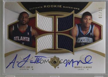 2007-08 Ultimate Collection - Ultimate Rookie Match-Ups - Autographs #URM-LA - Acie Law IV, Morris Almond /25 [Noted]