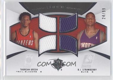 2007-08 Ultimate Collection - Ultimate Rookie Match-Ups #URM-GS - Taurean Green, D.J. Strawberry /99
