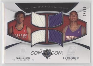 2007-08 Ultimate Collection - Ultimate Rookie Match-Ups #URM-GS - Taurean Green, D.J. Strawberry /99