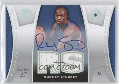 2007-08 Ultimate Collection - Ultimate Rookie Materials - Autographs #ULTR-RS - Rodney Stuckey