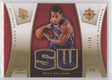 2007-08 Ultimate Collection - Ultimate Rookie Materials - Gold #ULTR-SW - Sean Williams /99
