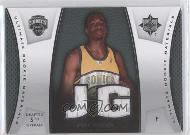 2007-08 Ultimate Collection - Ultimate Rookie Materials #ULTR-JG - Jeff Green