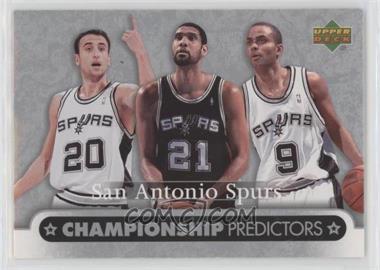 2007-08 Upper Deck - Predictors - Championship Redemption #CP-26 - San Antonio Spurs Team