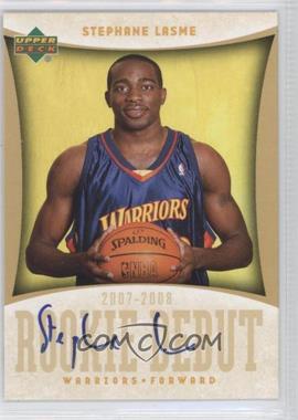 2007-08 Upper Deck - Rookie Debut Autographs #RD-SL - Stephane Lasme