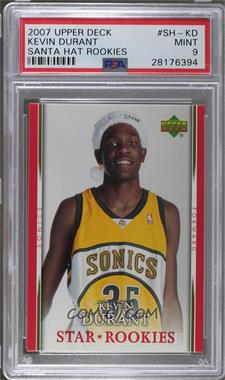 2007-08 Upper Deck - Star Rookies Santa Hats #SH-KD - Kevin Durant [PSA 9 MINT]