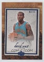 David West #/25