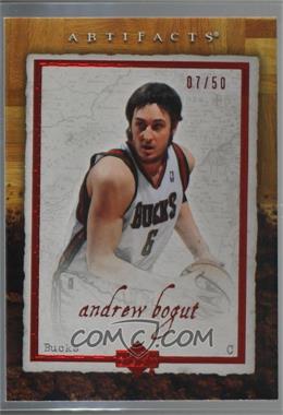 2007-08 Upper Deck Artifacts - [Base] - Red #50 - Andrew Bogut /50 [Noted]