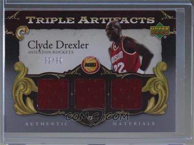 2007-08 Upper Deck Artifacts - Triple Artifacts #TA-CD - Clyde Drexler /50