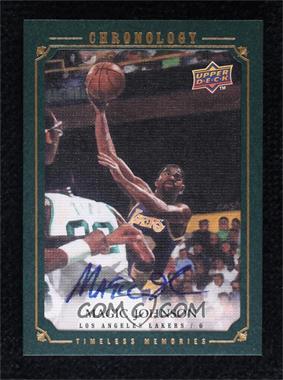 2007-08 Upper Deck Chronology - [Base] - Gold Autographs #137 - Timeless Memories - Magic Johnson /10