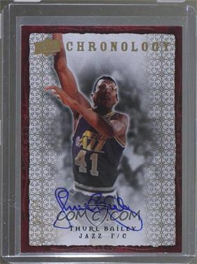 2007-08 Upper Deck Chronology - [Base] - Gold Autographs #89 - Thurl Bailey /10