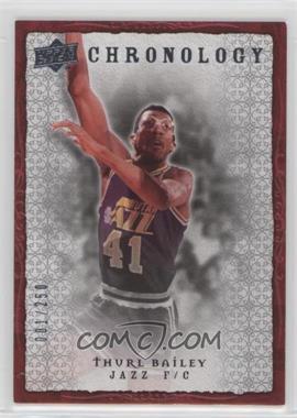 2007-08 Upper Deck Chronology - [Base] #89 - Thurl Bailey /250