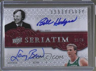 2007-08 Upper Deck Chronology - Seriatim Dual Autographs #SER-BH - Bill Hodges, Larry Bird /70