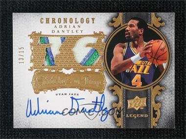 2007-08 Upper Deck Chronology - Stitches in Time Memorabilia - Draft Year Patch Autographs #SIT-AD - Adrian Dantley /15