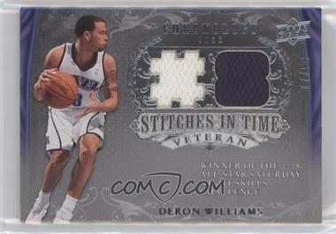 2007-08 Upper Deck Chronology - Stitches in Time Memorabilia - Jersey Number #SIT-DE - Deron Williams /99 [Noted]
