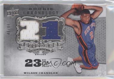 2007-08 Upper Deck Chronology - Stitches in Time Memorabilia - Jersey Number #SIT-WC - Wilson Chandler /99