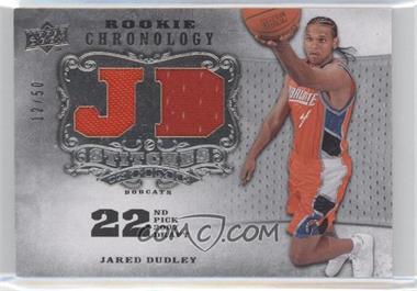 2007-08 Upper Deck Chronology - Stitches in Time Memorabilia - Player Initials #SIT-JD - Jared Dudley /50