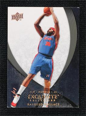 2007-08 Upper Deck Exquisite Collection - [Base] - Black #59 - Rasheed Wallace /1 [EX to NM]