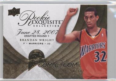 2007-08 Upper Deck Exquisite Collection - [Base] - Rookies Jersey Number Parallel #109 - Brandan Wright /32