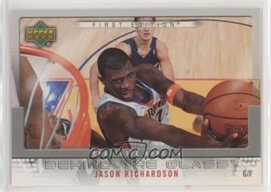 2007-08 Upper Deck First Edition - Behind the Glass #BG-JR - Jason Richardson