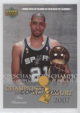 2007-08 Upper Deck First Edition - Champions of the Court #CC-TD - Tim Duncan