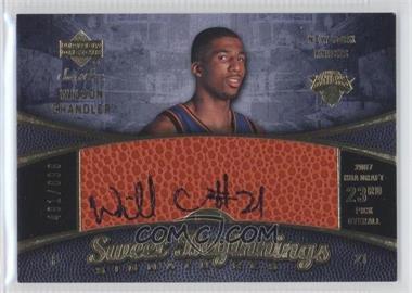 2007-08 Upper Deck Sweet Shot - [Base] #105 - Sweet Beginnings Signatures - Wilson Chandler /699