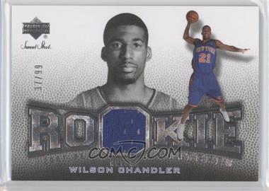 2007-08 Upper Deck Sweet Shot - Rookie Stitches Memorabilia #RS-WC - Wilson Chandler /99