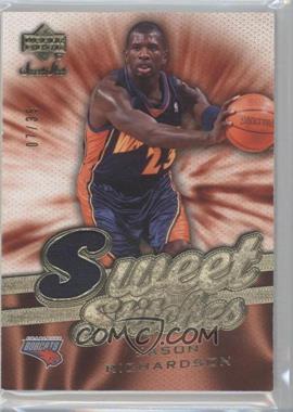 2007-08 Upper Deck Sweet Shot - Sweet Stitches Memorabilia - Patch #ST-JR - Jason Richardson /35