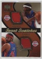 Rasheed Wallace, Richard Hamilton [EX to NM] #/25