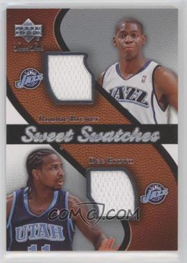 2007-08 Upper Deck Sweet Shot - Sweet Swatches Memorabilia #SW-RD - Ronnie Brewer, Dee Brown