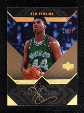 2007-08 Upper Deck UD Black - Autograph - Gold #AU-SP - Sam Perkins /25