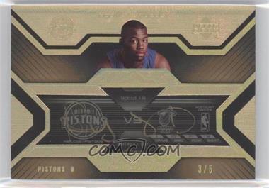 2007-08 Upper Deck UD Black - Dual Ticket Autograph - Gold #DTA-SC - Rodney Stuckey, Daequan Cook /5