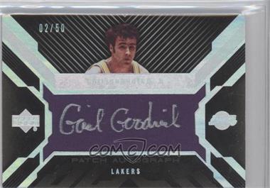 2007-08 Upper Deck UD Black - Patch Material Autograph #PMA-GG - Gail Goodrich /50