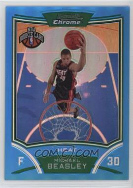 2008-09 Bowman Draft Picks & Stars - Chrome - Blue Refractor #112 - NBA Rookie Card - Michael Beasley /99