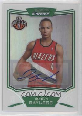 2008-09 Bowman Draft Picks & Stars - Chrome - Refractor #161 - NBA Rookie Card Autograph - Jerryd Bayless /50