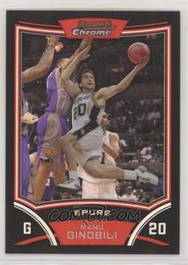 2008-09 Bowman Draft Picks & Stars - Chrome - Refractor #62 - Manu Ginobili /499