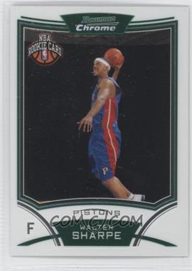 2008-09 Bowman Draft Picks & Stars - Chrome #145 - NBA Rookie Card - Walter Sharpe