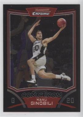 2008-09 Bowman Draft Picks & Stars - Chrome #62 - Manu Ginobili