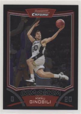 2008-09 Bowman Draft Picks & Stars - Chrome #62 - Manu Ginobili